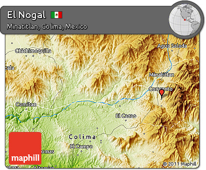Physical 3D Map of El Nogal