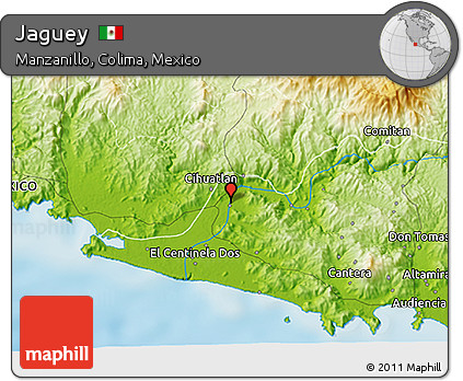 Physical 3D Map of Jaguey