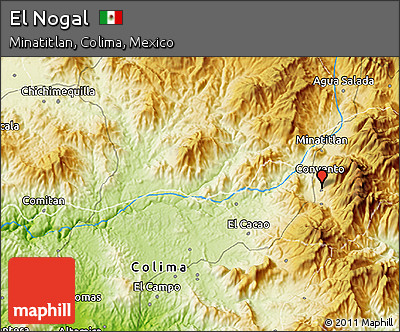 Physical 3D Map of El Nogal