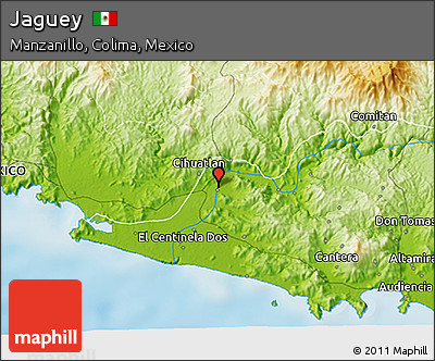 Physical 3D Map of Jaguey
