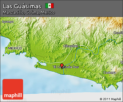 Physical 3D Map of Las Guásimas