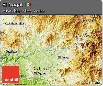 Physical 3D Map of El Nogal