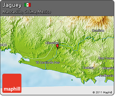 Physical 3D Map of Jaguey