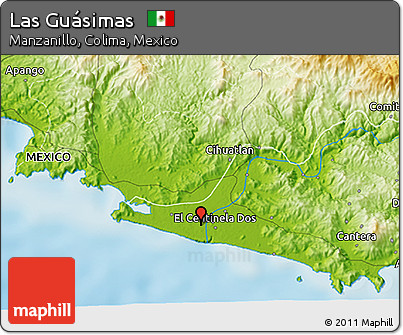 Physical 3D Map of Las Guásimas