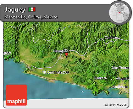 Satellite 3D Map of Jaguey