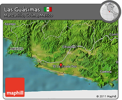 Satellite 3D Map of Las Guásimas
