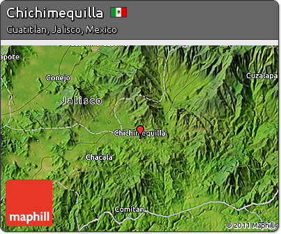Satellite 3D Map of Chichimequilla