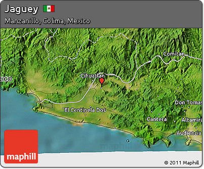 Satellite 3D Map of Jaguey