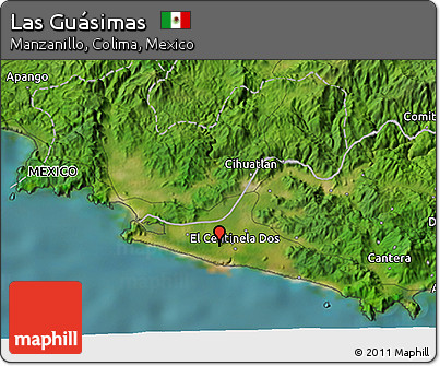 Satellite 3D Map of Las Guásimas