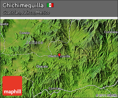 Satellite 3D Map of Chichimequilla