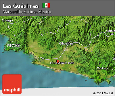 Satellite 3D Map of Las Guásimas