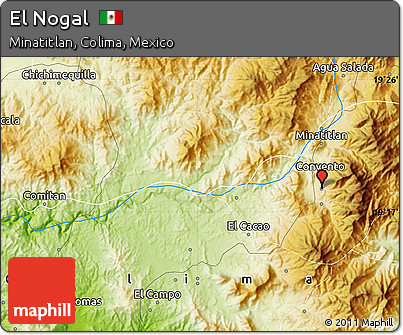 Physical Map of El Nogal
