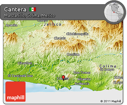 Physical Panoramic Map of Cantera