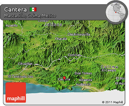 Satellite Panoramic Map of Cantera