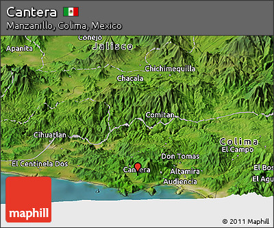 Satellite Panoramic Map of Cantera