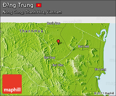 Physical 3D Map of Ðồng Trung