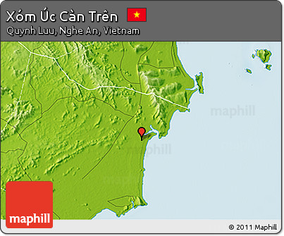 Physical 3D Map of Xóm Úc Càn Trên