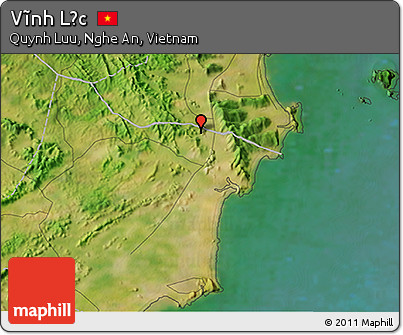 Satellite 3D Map of Vĩnh Lộc