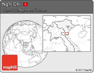 Blank Location Map of Ngọc Chi