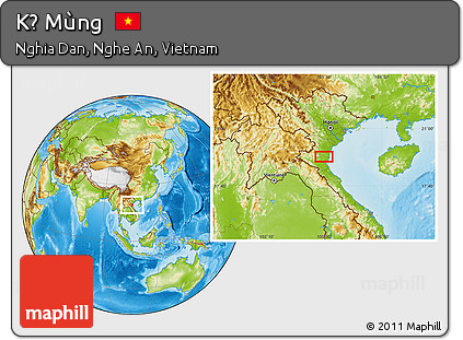 Physical Location Map of Kẻ Mùng