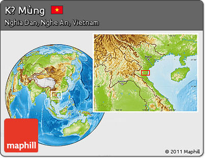 Physical Location Map of Kẻ Mùng