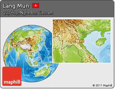 Physical Location Map of Làng Mun