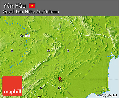 Physical Map of Yên Hâu