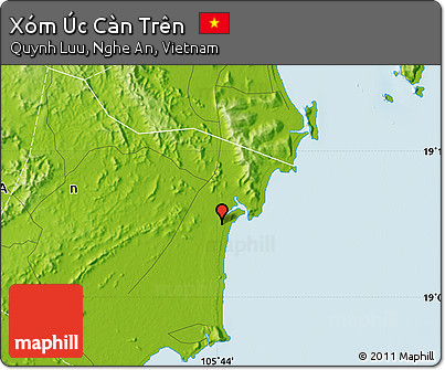 Physical Map of Xóm Úc Càn Trên