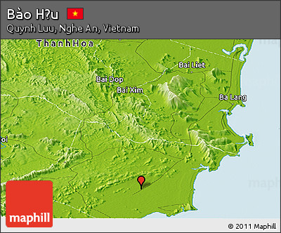 Physical Panoramic Map of Bào Hậu