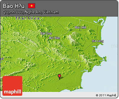 Physical Panoramic Map of Bào Hậu