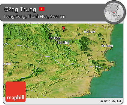 Satellite Panoramic Map of Ðồng Trung