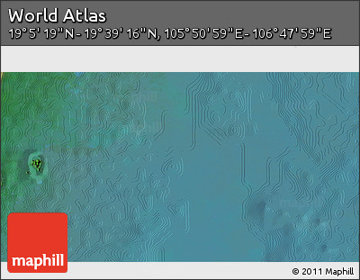 Satellite 3D Map of the Area around 19° 22' 18" N, 106° 19' 29" E