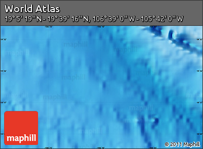 Physical Map of the Area around 19° 22' 18" N, 106° 10' 30" W