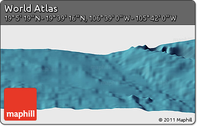 Satellite Panoramic Map of the Area around 19° 22' 18" N, 106° 10' 30" W