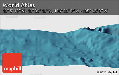Satellite Panoramic Map of the Area around 19° 22' 18" N, 106° 10' 30" W