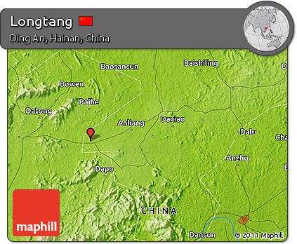 Physical 3D Map of Longtang