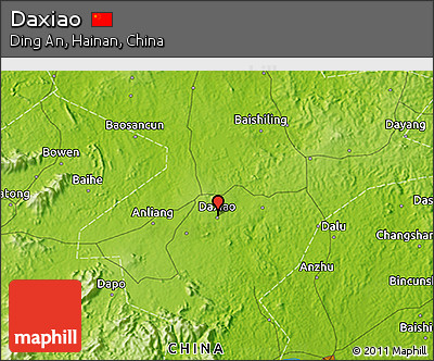 Physical 3D Map of Daxiao