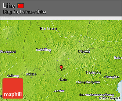 Physical 3D Map of Lihe