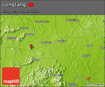 Physical 3D Map of Longtang
