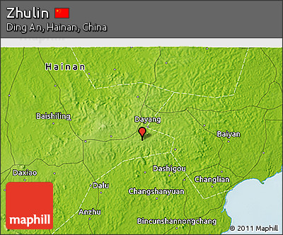 Physical 3D Map of Zhulin