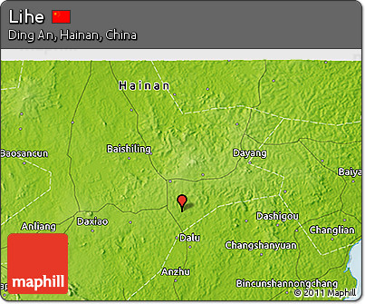 Physical 3D Map of Lihe