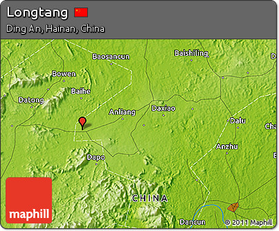 Physical 3D Map of Longtang