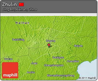 Physical 3D Map of Zhulin