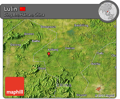 Satellite 3D Map of Lulin