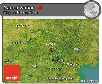 Satellite 3D Map of Nanhaiwulian
