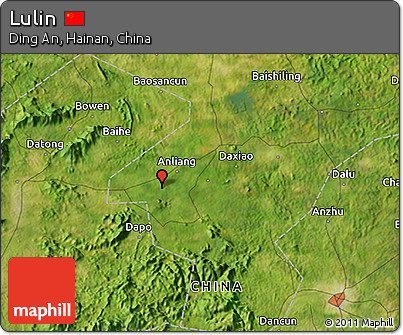 Satellite 3D Map of Lulin