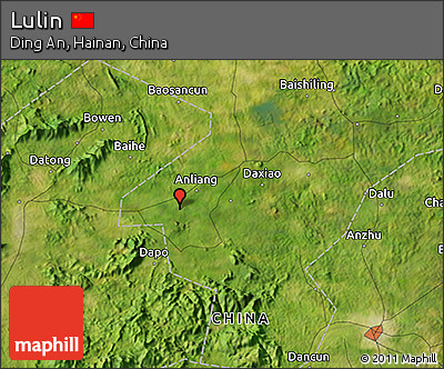 Satellite 3D Map of Lulin
