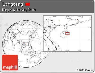 Blank Location Map of Longtang