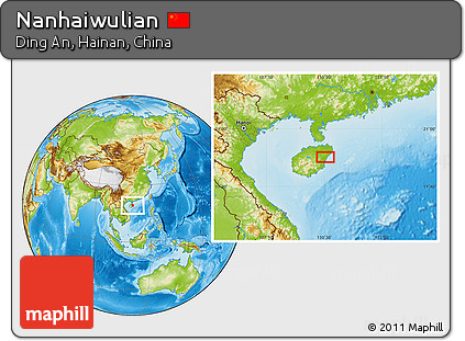 Physical Location Map of Nanhaiwulian