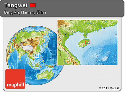 Physical Location Map of Tangwei